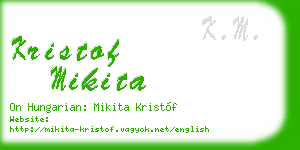 kristof mikita business card